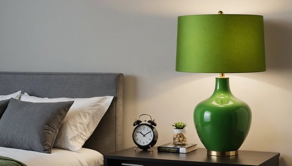 Apportez la sérénité avec une lampe de chevet vert