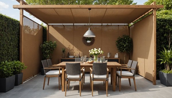 Transformez votre terrasse en oasis avec le voile d'ombrage coco